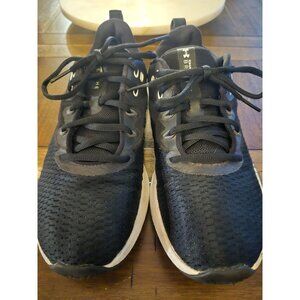 Under Armour Womens Black Athletic Running Shoes Size 10